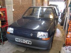 1995/N REG RENAULT 5 CAMPUS PRIMA 1.4 PETROL BLUE 3DR HATCHBACK, SHOWING 3 FORMER KEEPERS *NO VAT*