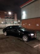 2010/10 REG ROLLS ROYCE GHOST V12 6.6L PETROL BLACK 4 DOOR, SHOWING 2 FORMER KEEPERS *NO VAT*