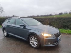 2017/67 REG SKODA SUPERB SE TDI 4X4 2.0 DIESEL GREY ESTATE, SHOWING 1 FORMER KEEPER *NO VAT*