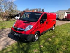 2013 VAUXHALL VIVARO 2900 ECOFLEX CDTI LWB, SHOWING 0 PREVIOUS KEEPERS, 2.0 DIESEL ENGINE *NO VAT*