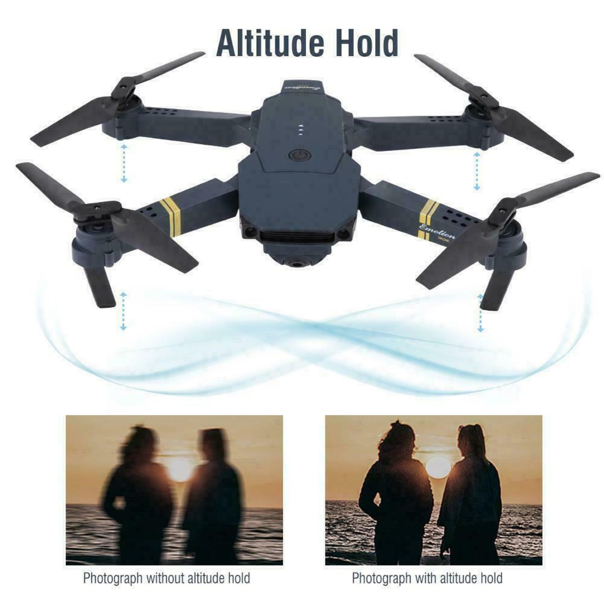 NEW & UNUSED DRONE X PRO WIFI FPV 1080P HD CAMERA FOLDABLE RC QUADCOPTER + BAG *PLUS VAT* - Image 6 of 9