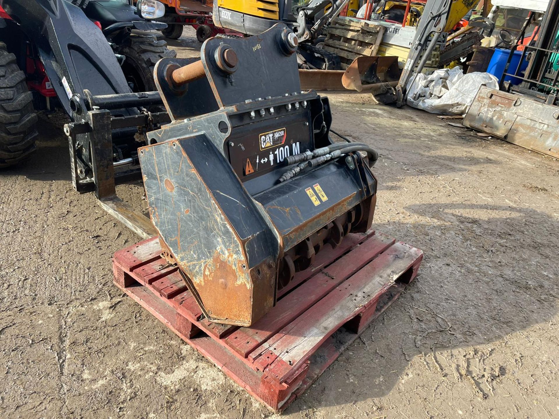 2017 CAT HM208 STUMP MULCHER, HYDRAULIC DRIVEN, 80MM PINS *PLUS VAT* - Image 3 of 5