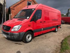 2009 MERCEDES SPRINTER 311 CDI LWB, RED PANEL VAN, SHOWING 0 PREVIOUS KEEPERS *PLUS VAT*