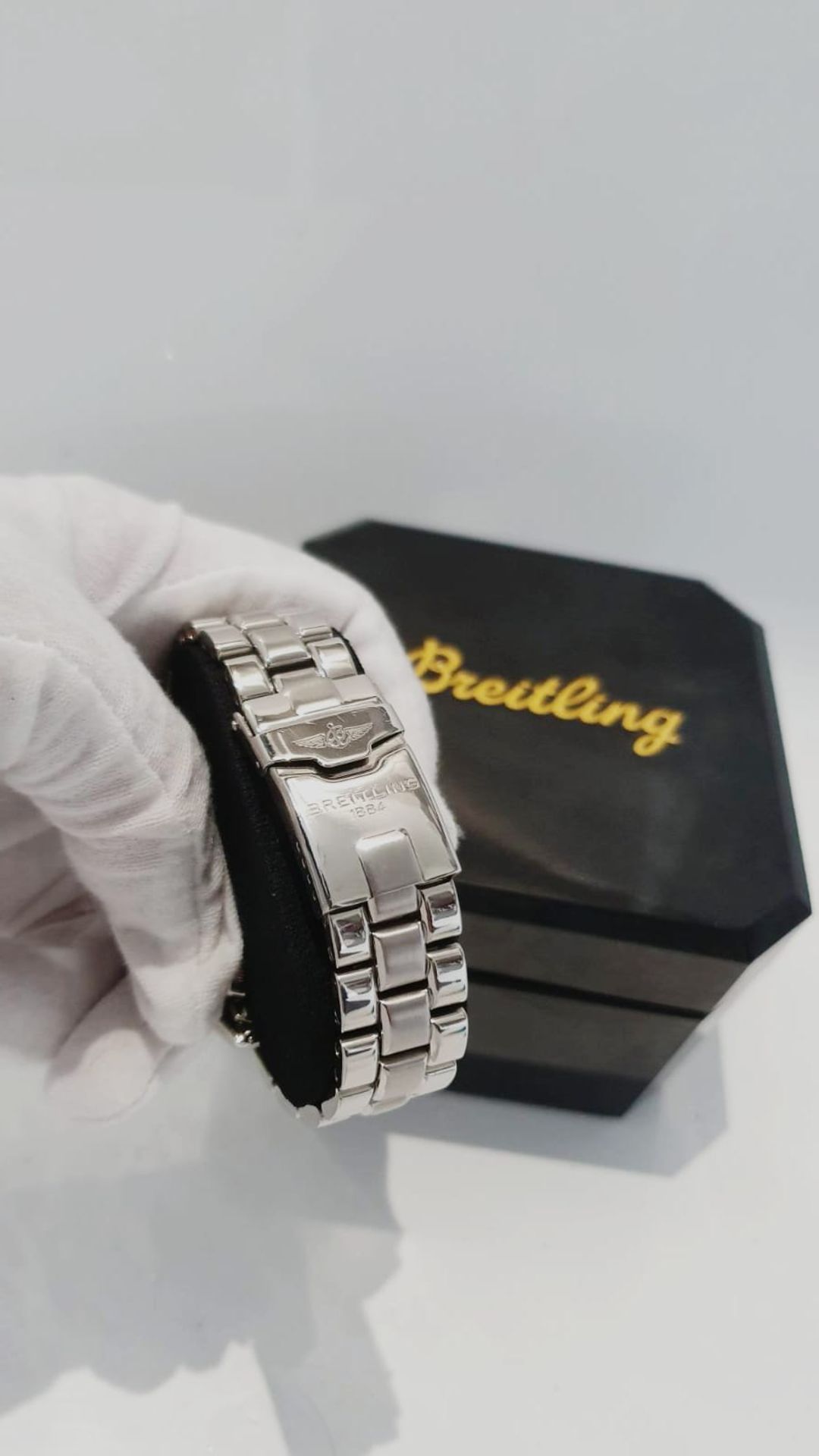 BREITLING CHRONOMAT 40mm MENS WATCH BOX MINT CONDITION NO VAT - Image 6 of 10