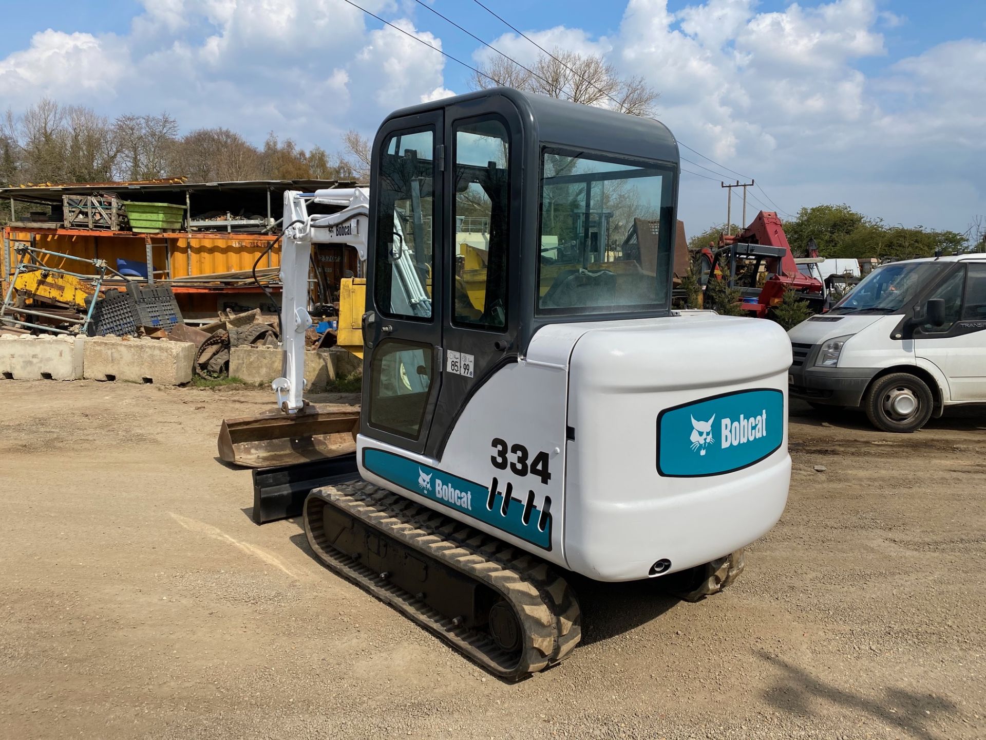 2004 BOBCAT 334D RUBBER TRACKED MINI DIGGER/ EXCAVATOR,2800 HOURS STARTS RUNS AND OPERATES *PLUS VAT - Image 3 of 4