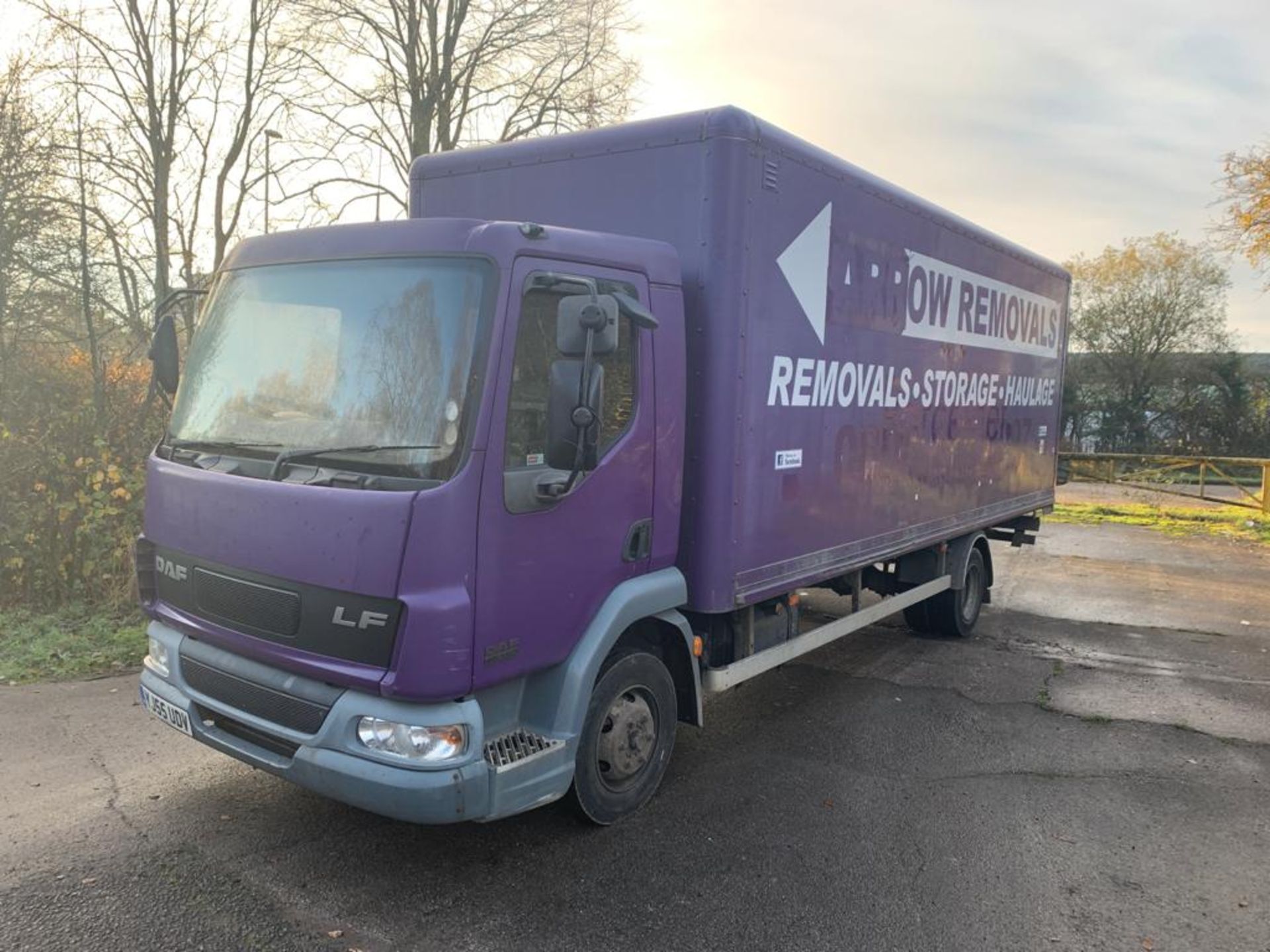 2005/55 REG DAF TRUCKS FA LF45.150 PURPLE BOX LORRY 150HP - IDEAL REMOVAL VAN *PLUS VAT* - Image 2 of 10