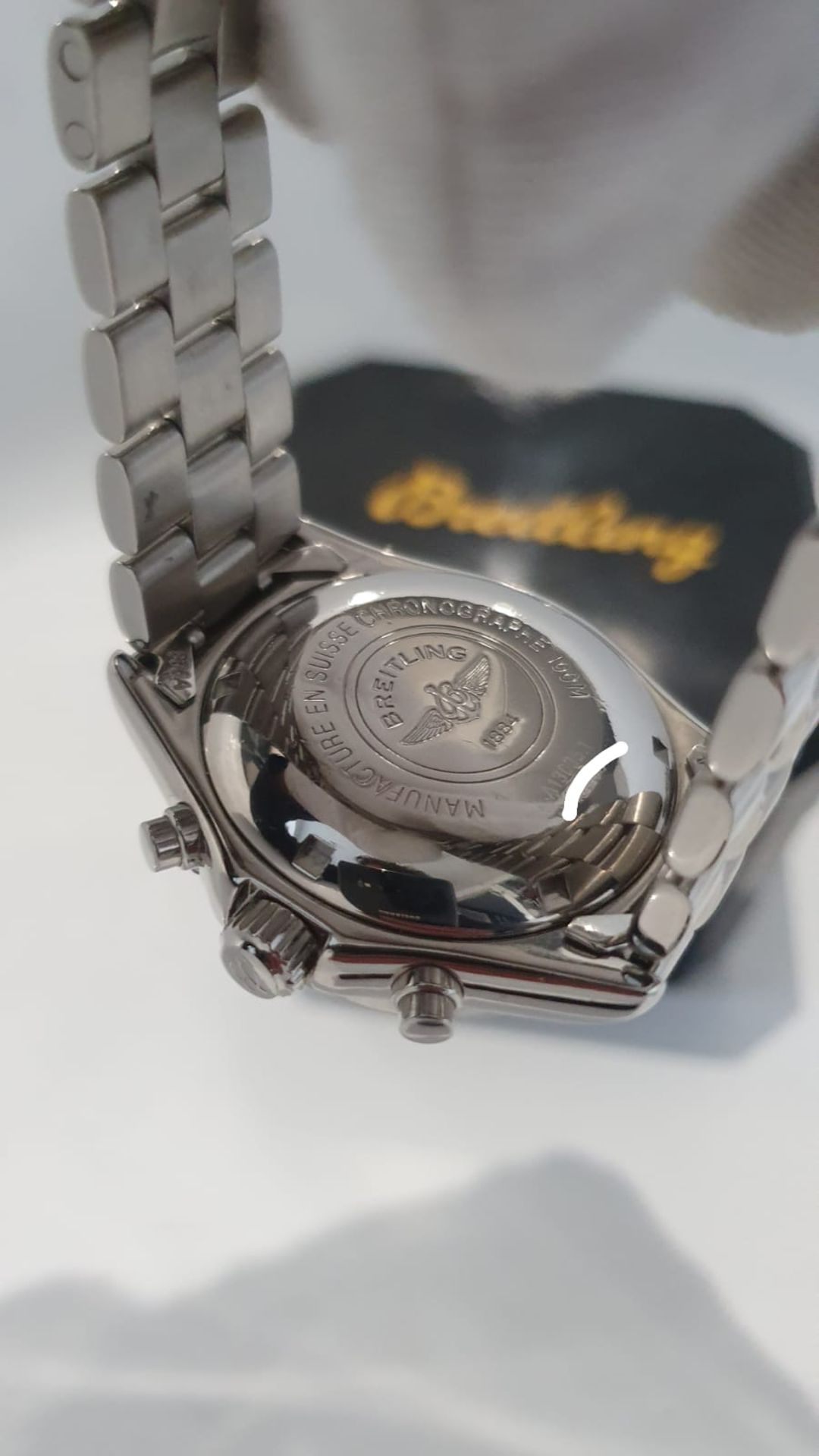 BREITLING CHRONOMAT 40mm MENS WATCH BOX MINT CONDITION NO VAT - Image 5 of 10