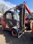 2005 Linde H50D-03, spares or repair Engine missing and anything else you see in the pictures.