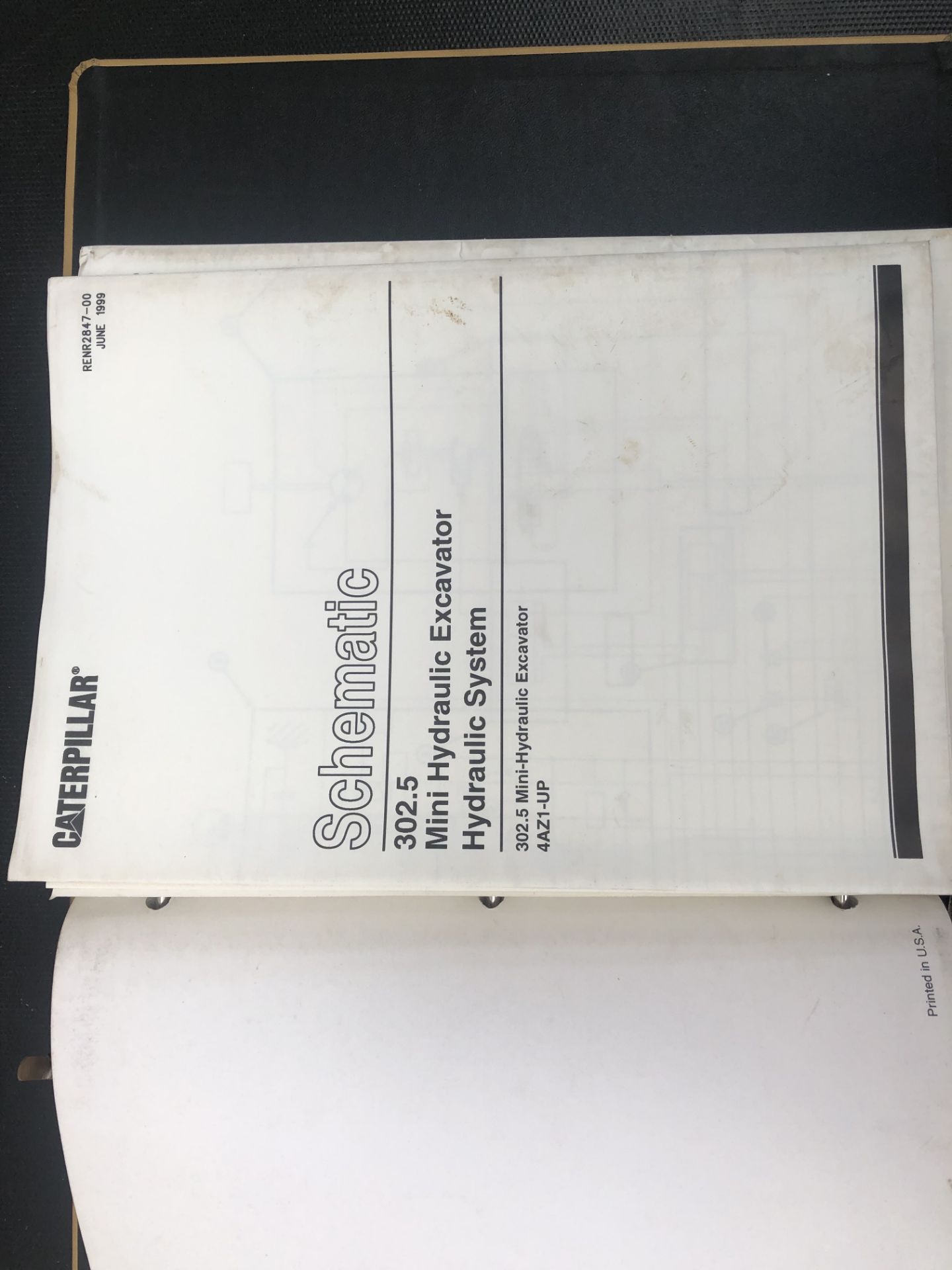 CATERPILLAR 301.5 302.5 SERVICE MANUAL, GENUINE FACTORY CAT WORKSHOP MANUAL - Image 7 of 8