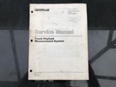 CATERPILLAR TRUCK PLAYLOAD SERVICE MANUAL, GENUINE FACTORY CAT WORKSHOP MANUAL