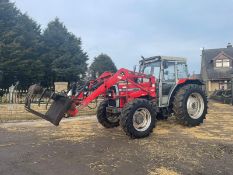 1992 MASSEY FERGUSON 390 TRACTOR WITH LOADER AND GRAB, RUNS, DRIVES AND LIFTS *PLUS VAT*