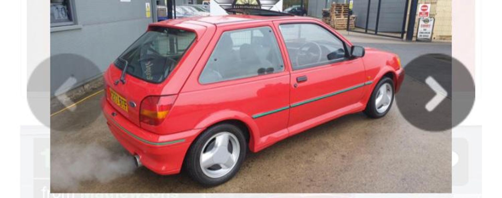 1992 FORD FIESTA XR2 I RED 3 DOOR HATCHBACK, 1.8 PETROL ENGINE, MANUAL 5 GEARS *PLUS VAT* - Image 10 of 16