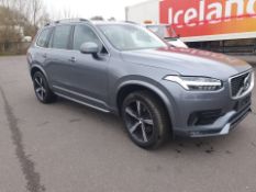 LOW MILEAGE, 2018/18 REG VOLVO XC90 MOMENTUM D5 P-PULSE 2.0 DIESEL 7 SEAT, SHOWING 0 FORMER KEEPERS