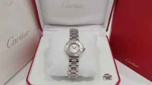 Cartier Ladies Watch Stainless Steel, Box & Papers, NO VAT