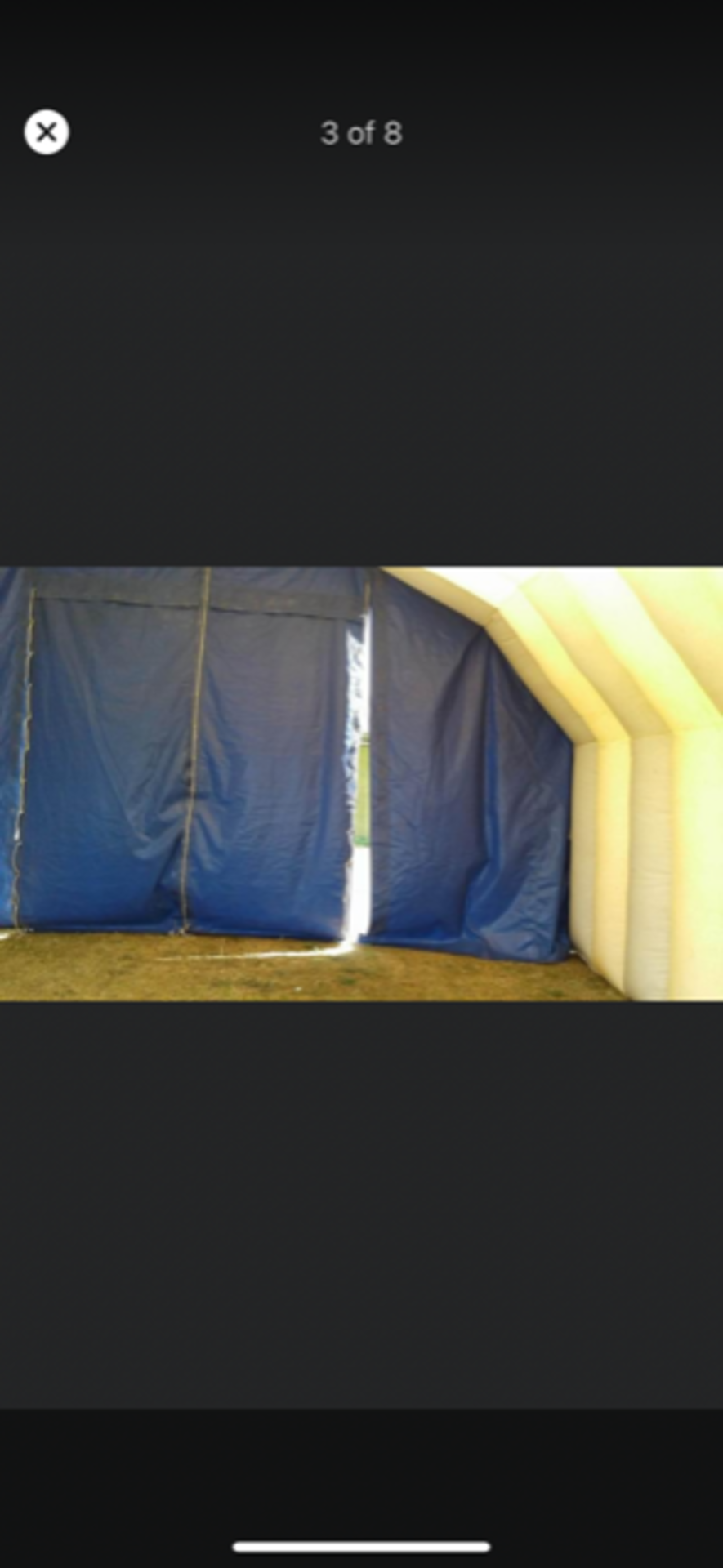 3x AIR SHELTERS (BLOW UP MARQUEE), INCLUDING WIND BLOWERS (NOT TESTED) AND ALL ACCESSORIES *NO VAT* - Image 6 of 11