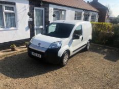 2013/13 REG FIAT FIORINO 16V MULTIJET 1.25 DIESEL WHITE PANEL VAN, *PLUS VAT*