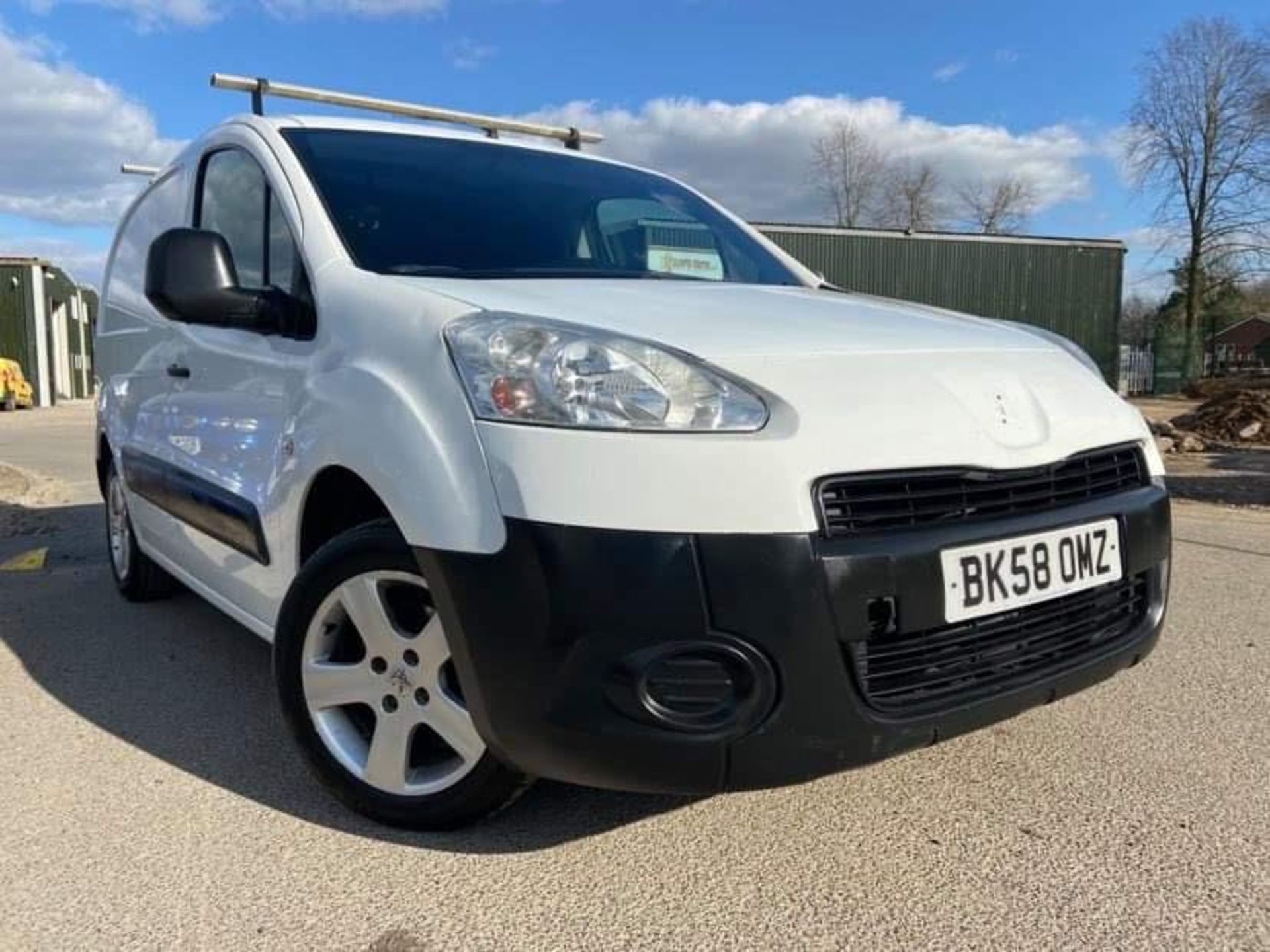 2008/58 REG CITROEN BERLINGO 625 X HDI 75 1.6 DIESEL WHITE PANEL VAN, SHOWING 1 FORMER KEEPER