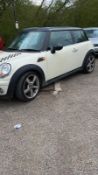 2008 WHITE MINI 3 DOOR HATCHBACK, 1.4 DIESEL ENGINE, SHOWING 5 PREVIOUS KEEPERS *NO VAT*