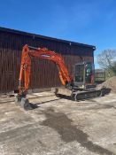 2017 DOOSAN DX85R RUBBER TRACKED CRAWLER EXCAVATOR / MIDI DIGGER, 3000 HOURS, 4 BUCKETS *PLUS VAT*