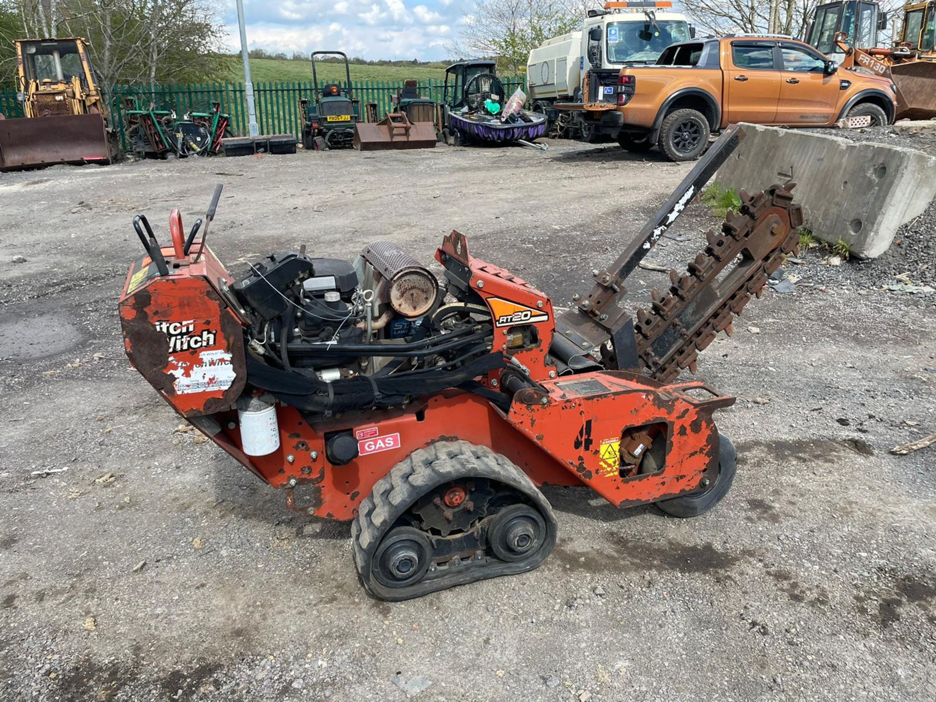 2015 Ditch witch RT20 Trencher, Runs Drives And Works, Honda V Twin Engine Electric Start *PLUS VAT - Image 3 of 5