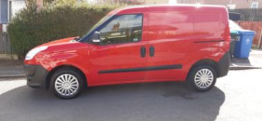 2013 FIAT DOBLO 16V MULTIJET, RED PANEL VAN, DIESEL ENGINE, ULTRA LOW MILEAGE *PLUS VAT*