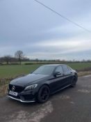 2015 MERCEDES-BENZ C300 AMG LINE BLUETEC HYBRID A, BLACK, AUTOMATIC, ELECTRIC DIESEL, NO VAT