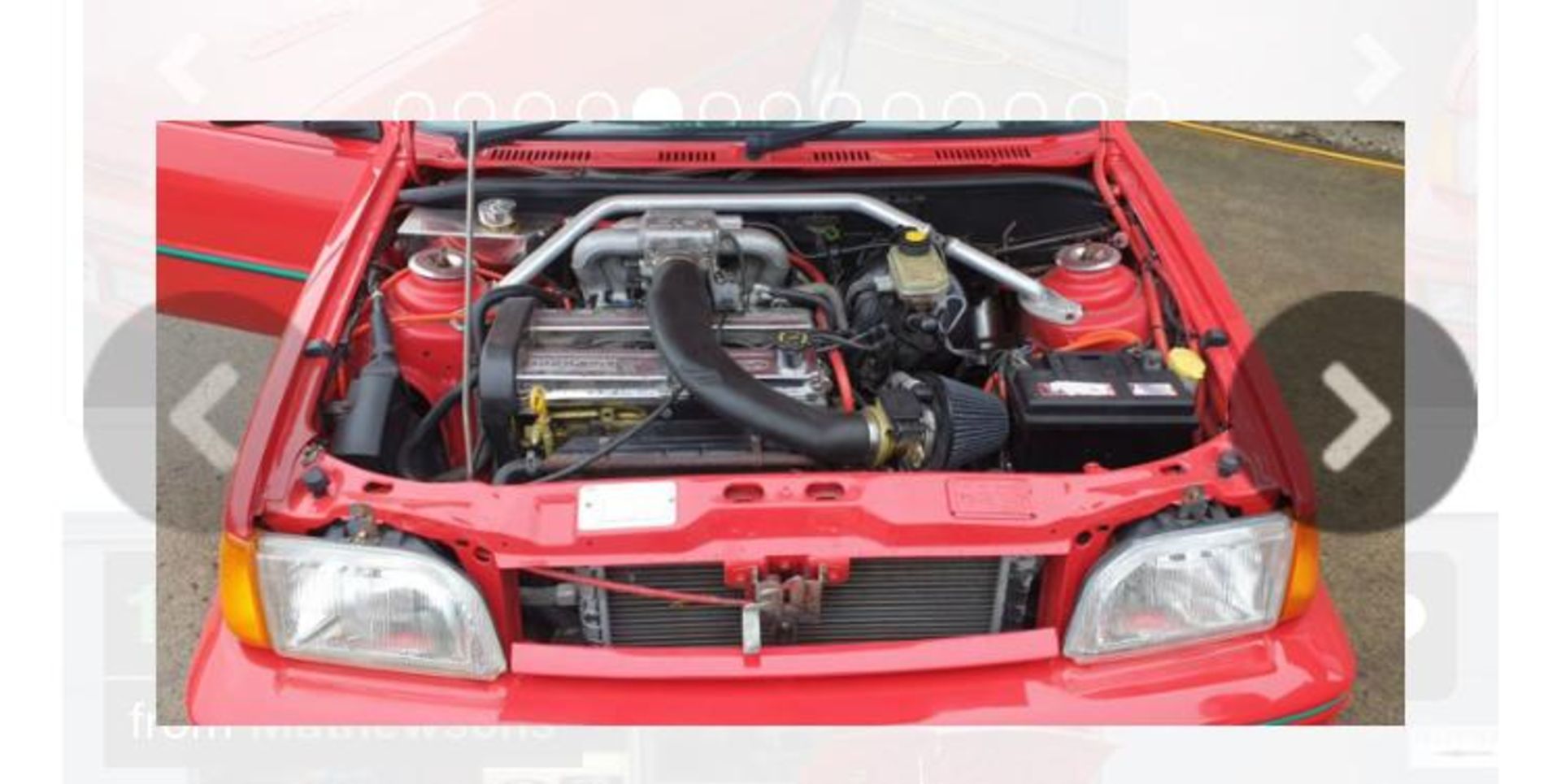 1992 FORD FIESTA XR2 I RED 3 DOOR HATCHBACK, 1.8 PETROL ENGINE, MANUAL 5 GEARS *PLUS VAT* - Image 15 of 16