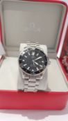 Omega Seamaster 41mm Full Size JAMES BOND BLACK Wave Dial Mens Watch NO VAT