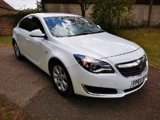 2015/65 REG VAUXHALL INSIGNIA TECH LINE CDTI ECO SS 2.0 DIESEL WHITE 5DR, SHOWING 0 FORMER KEEPERS