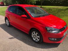 2012/62 REG VOLKSWAGEN POLO MATCH 60 1.2 PETROL 5 DOOR HATCHBACK, SHOWING 1 FORMER KEEPER *NO VAT*