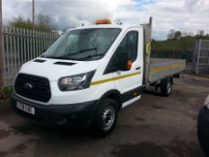 2018 FORD TRANSIT 350 WHITE 13.5FT ALLOY DROPSIDE LORRY, 39,710 MILES, 2.0 DIESEL ENGINE *PLUS VAT*