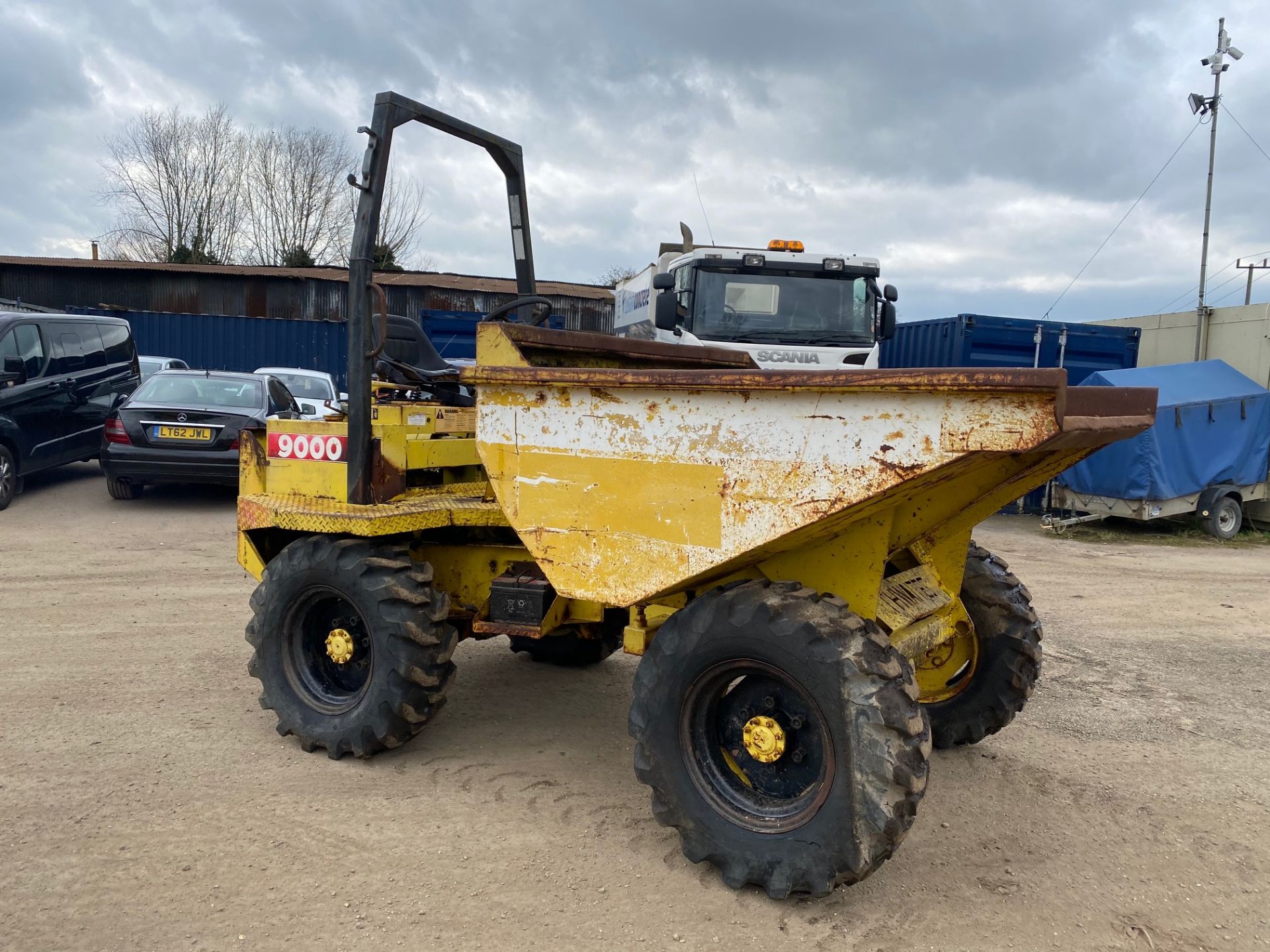 Thwaites 4 ton dumper, 4x4, electric start, Roll bar, 3 cylinder Lister Petter engine