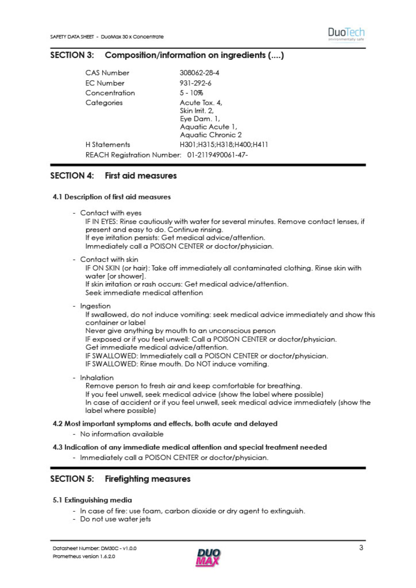 TANK OF DUOMAX SUPER CONCENTRATED DISINFECTANT, MADE IN UK, MARCH 2020, ALL DOCUMENTS ATTACHED - Image 8 of 75