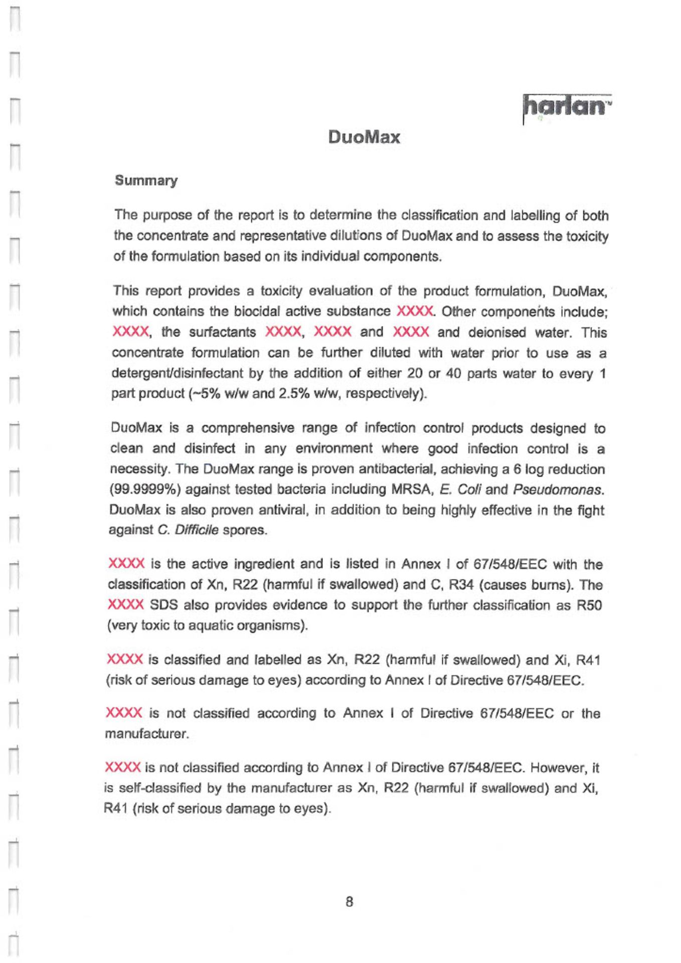 TANK OF DUOMAX SUPER CONCENTRATED DISINFECTANT, MADE IN UK, MARCH 2020, ALL DOCUMENTS ATTACHED - Image 63 of 75