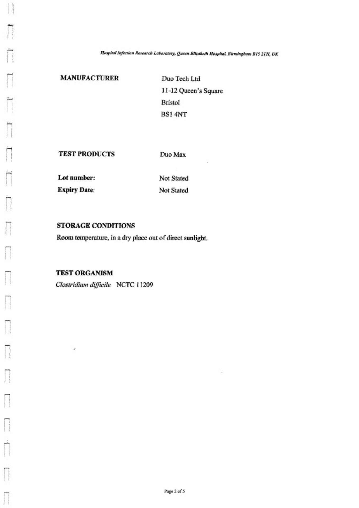 TANK OF DUOMAX SUPER CONCENTRATED DISINFECTANT, MADE IN UK, MARCH 2020, ALL DOCUMENTS ATTACHED - Image 37 of 75