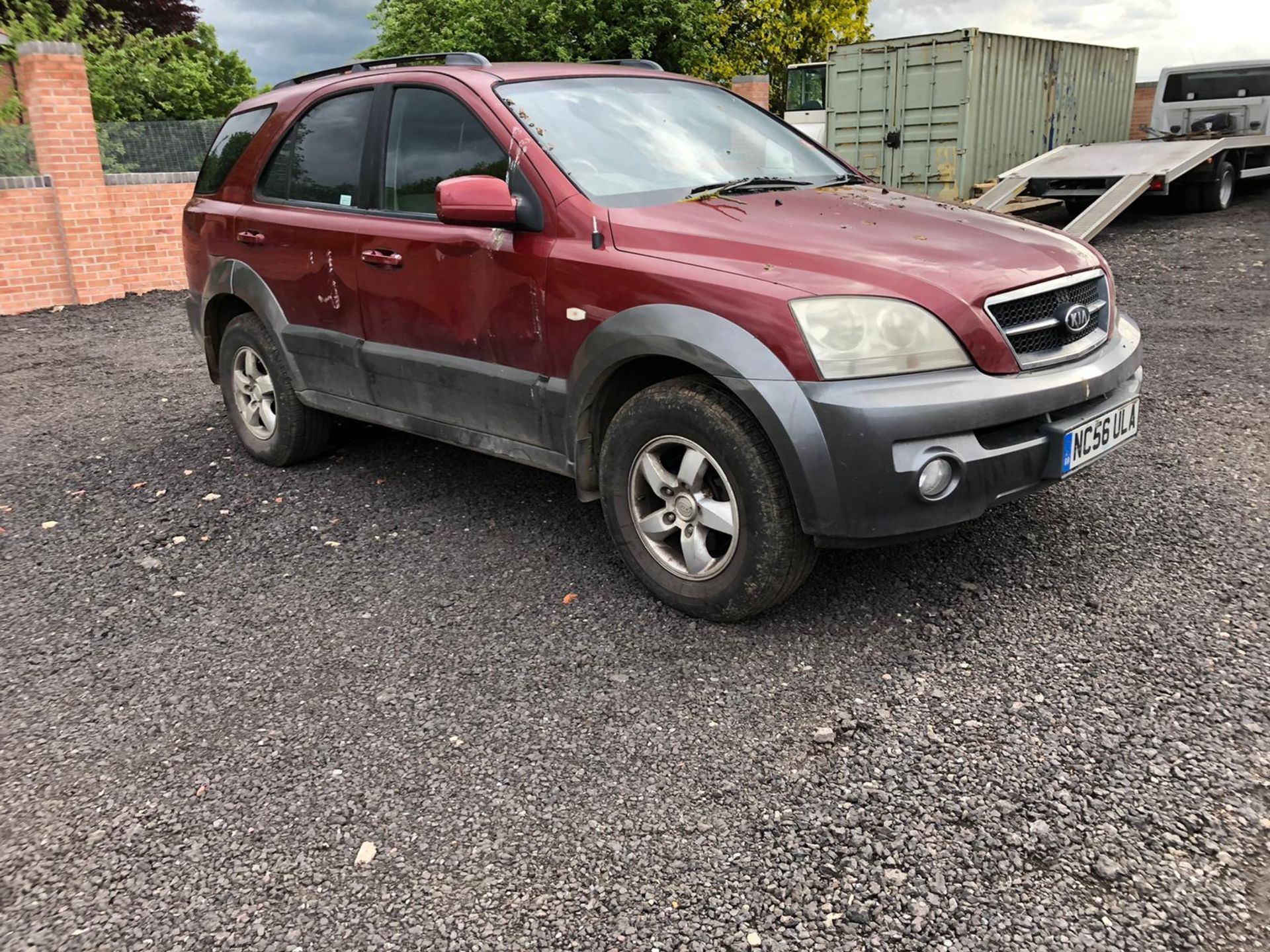 2006 KIA SORENTO CRDI XE RED 5 DOOR HATCHBACK, SHOWING 161,354 MILES *NO VAT* - Image 3 of 8