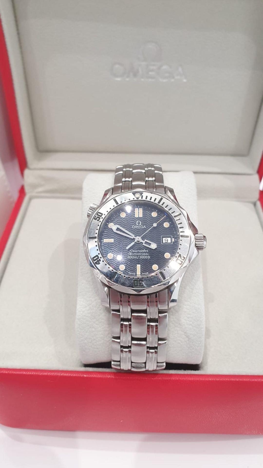 Omega Seamaster Professional 300m Wave Dial Mens Watch NO VAT - Image 2 of 10