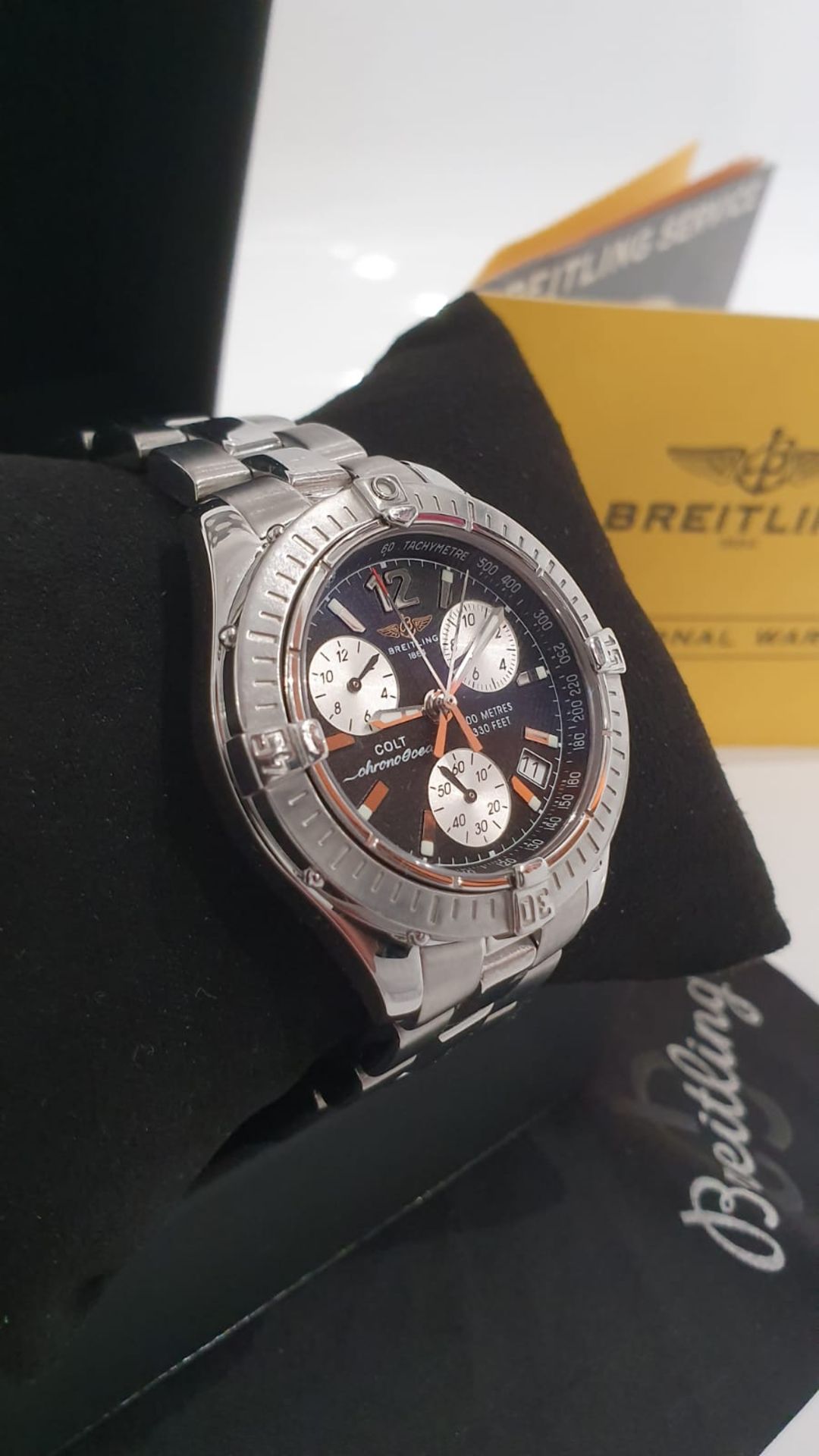 BREITLING CHRONO OCEAN MENS SWISS WATCH NO VAT - Image 2 of 9