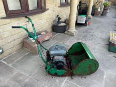 RANSOMES CYLINDER MOWER, RUNS, DRIVES AND CUTS, C/W COLLECTOR *NO VAT*