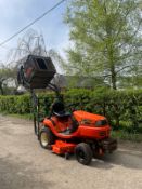 KUBOTA G18 RIDE ON LAWN MOWER, RUNS WORKS AND DECK WORKS FINE, HIGH TIP COLLECTOR *NO VAT*