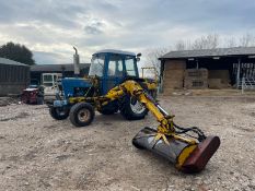 FORD 6600 TRACTOR WITH MID MOUNTED MOWER, RUNS, DRIVES AND WORKS, TYRES ARE LIKE NEW *PLUS VAT*