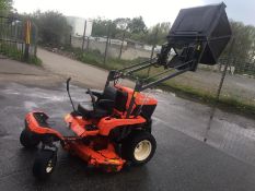 KUBOTA GZD21 GLIDE CUT AND ZERO TURN RIDE ON LAWN MOWER, 451.3 HOURS *NO VAT*