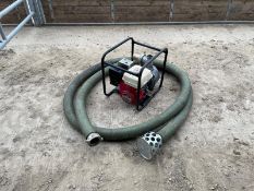 HONDA WATER PUMP, HONDA 5HP ENGINE, RUNS AND WORKS, PIPE IS INCLUDED *NO VAT*