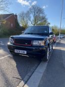 2006 (56) RANGE ROVER SPORT 2.7 V6, BLACK ESTATE, 2720CC DIESEL ENGINE, SHOWING 154K MILES *NO VAT*