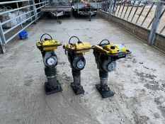 3x WACKER NEUSON 80CC 2 STROKE TRENCH RAMMERS, ALL DIRECT FROM HIRE COMPANY *NO VAT*