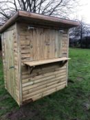 FLAT PACKED WOODEN SHED / HUT / BAR *NO VAT*