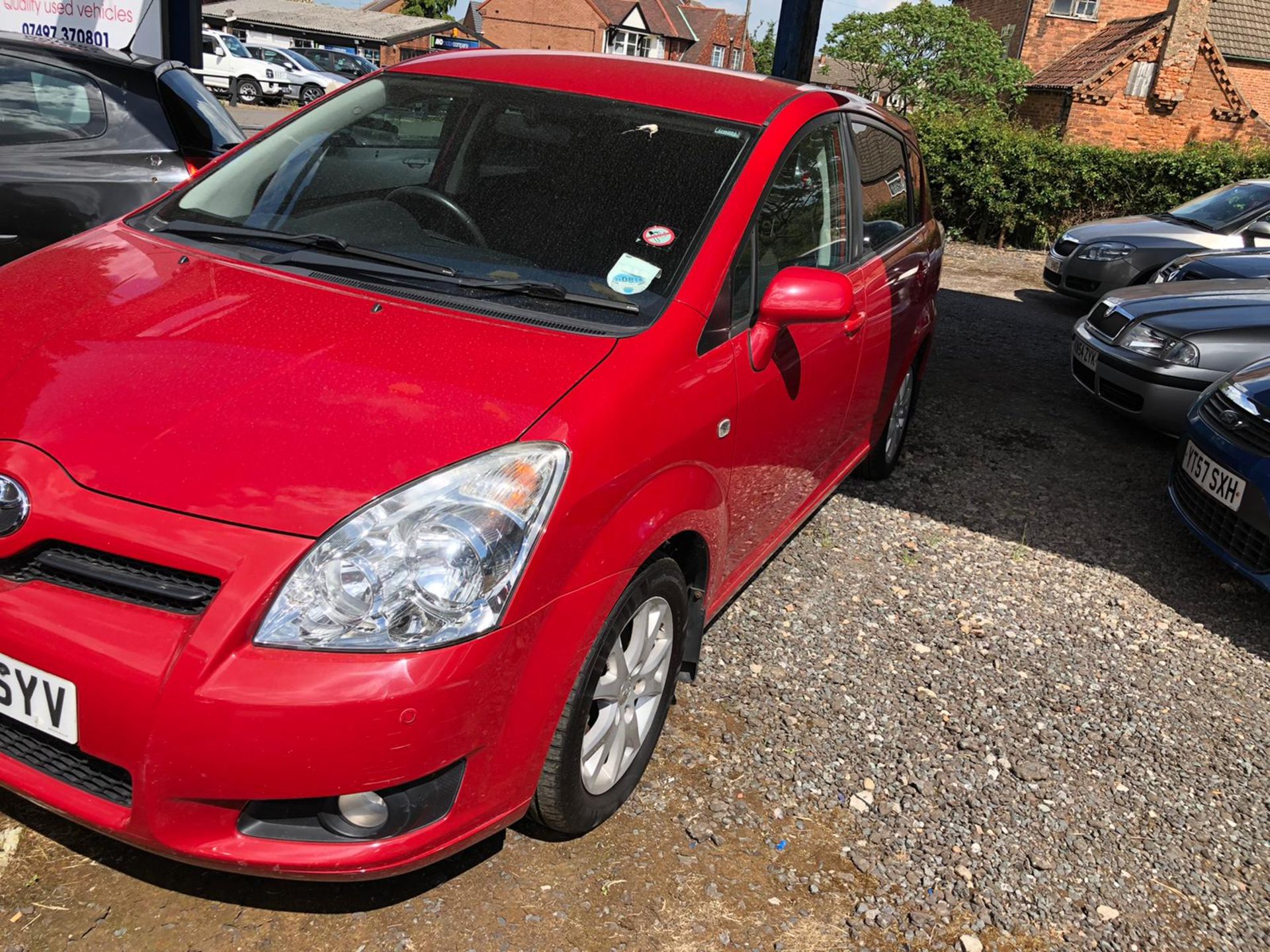 2008 TOYOTA COROLLA VERSO SR VVT-I RED MPV, 1.8 PETROL ENGINE, LOW MILEAGE - 66,648 MILES *NO VAT*