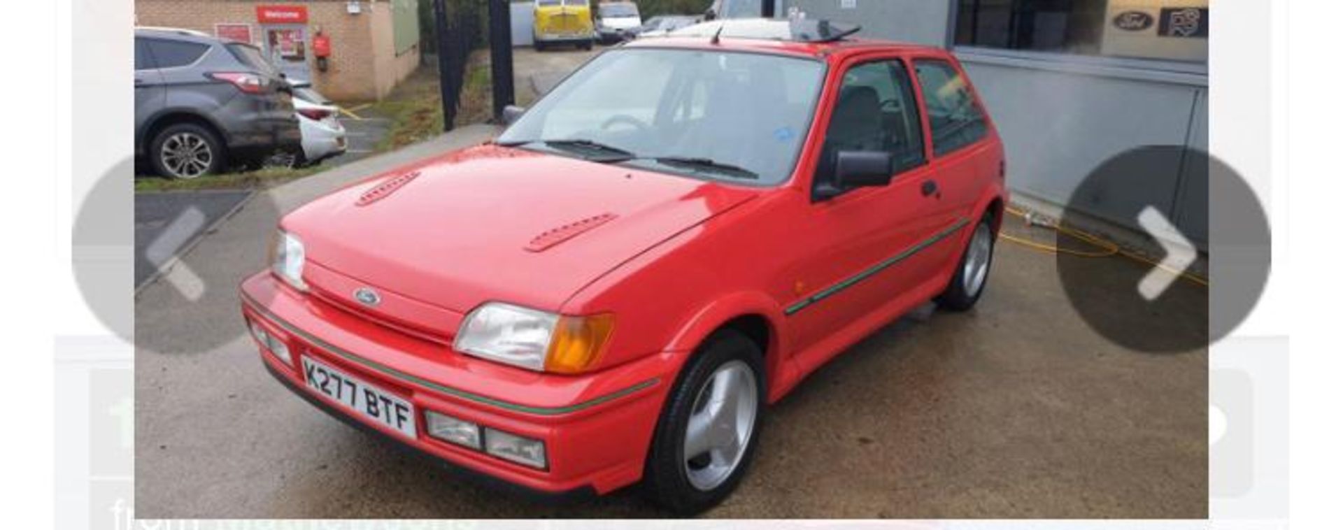 1992 FORD FIESTA XR2 I RED 3 DOOR HATCHBACK, 1.8 PETROL ENGINE, MANUAL 5 GEARS *PLUS VAT* - Image 4 of 16