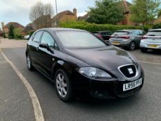 2006 SEAT LEON SE BLACK 5 DOOR HATCHBACK, SHOWING 99K MILES, 1.6 PETROL ENGINE *NO VAT*