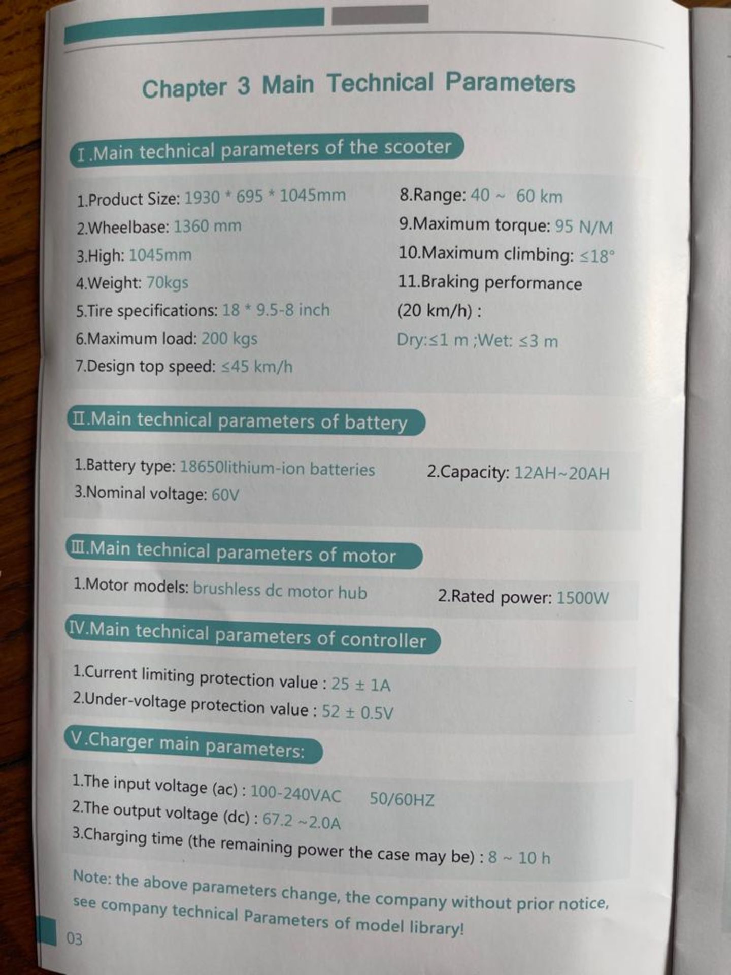 NEW ELECTRIC SCOOTER, WIDE FATBOY TYRES, 1500W 60V 45km/h, CAN BE ROAD REGISTERED *PLUS VAT* - Image 14 of 18